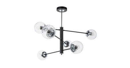Люстра на штанге Arte Lamp Segin A3566PL-6BK