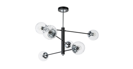 Люстра на штанге Arte Lamp Segin A3566PL-6BK