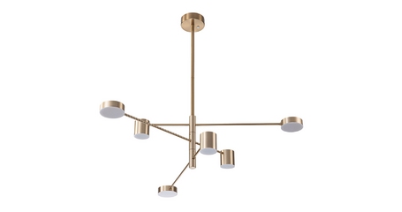 Люстра на штанге Arte Lamp Stanley A2476PL-40PB