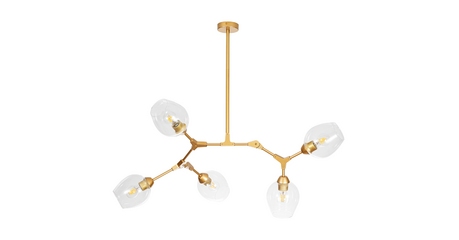 Люстра на штанге Arte Lamp Yuka A4103SP-5GO