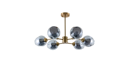 Люстра на штанге Arte Lamp Yuka Smoky A7759PL-6PB