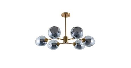 Люстра на штанге Arte Lamp Yuka Smoky A7759PL-6PB