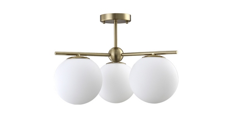 Люстра на штанге Crystal Lux FELIZ SP-PL3 BRONZE/WHITE