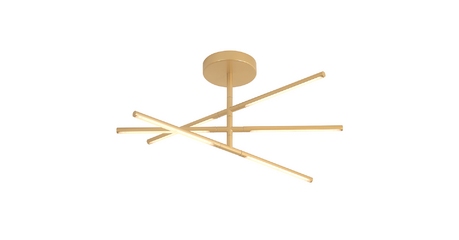 Люстра на штанге Crystal Lux LARGO PL32W D730 GOLD