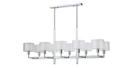 Люстра на штанге Crystal Lux MAESTRO SP-PL10 L1100 CHROME