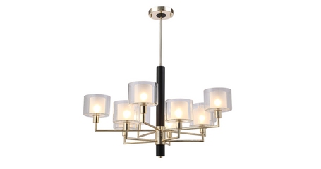 Люстра на штанге Crystal Lux MAESTRO SP-PL5+5 GOLD