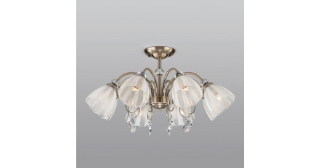 Люстра на штанге Eurosvet 30155/8 античная бронза