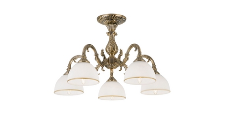 Люстра на штанге Eurosvet 60106/5 античная бронза