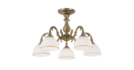 Люстра на штанге Eurosvet 60106/5 античная бронза