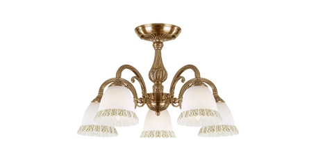 Люстра на штанге Eurosvet 60107/5 античная бронза