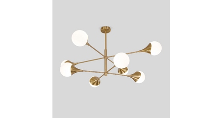 Люстра на штанге Eurosvet 60168/8 латунь Smart a068273