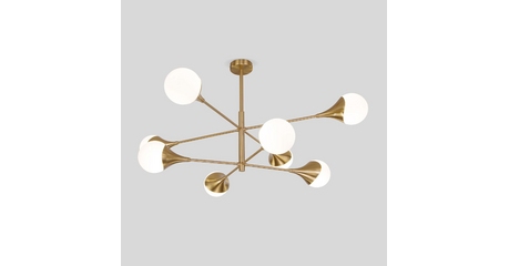 Люстра на штанге Eurosvet 60168/8 латунь Smart a068273