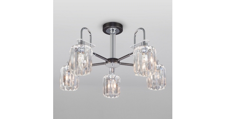 Люстра на штанге Eurosvet 70090/5 графит Smart a045141