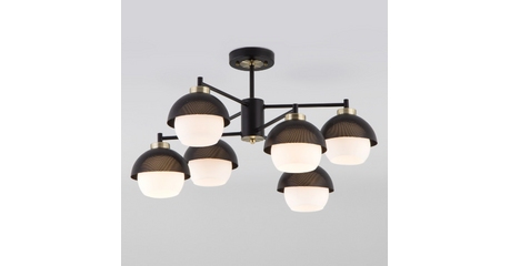 Люстра на штанге Eurosvet 70106/6 черный Smart a044934