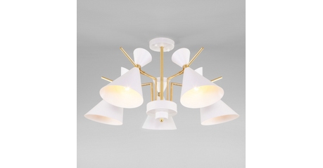 Люстра на штанге Eurosvet 70114/5 белый Smart a047641