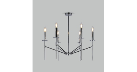 Люстра на штанге Eurosvet Anders 60142/6 хром Smart a061933