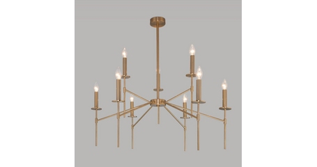Люстра на штанге Eurosvet Anders 60142/9 латунь Smart a061931