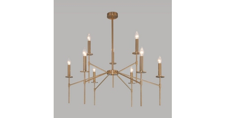 Люстра на штанге Eurosvet Anders 60142/9 латунь Smart a061931