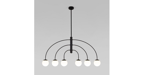 Люстра на штанге Eurosvet Cenacolo 30179/6 черный a069124