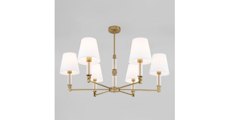 Люстра на штанге Eurosvet Conso 60145/6 латунь Smart a061950