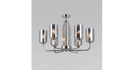 Люстра на штанге Eurosvet Defi 60138/6 сатин-никель a060903