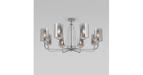 Люстра на штанге Eurosvet Defi 60138/8 сатин-никель a060904