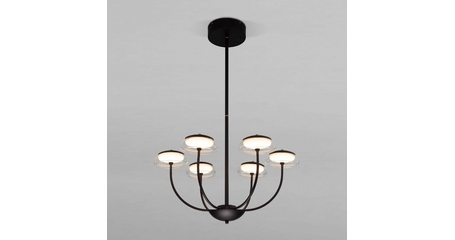 Люстра на штанге Eurosvet Fungo 50388 LED черный a068861