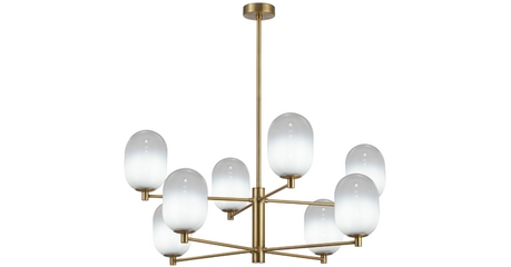 Люстра на штанге Eurosvet Loona 60161/8 латунь a065609