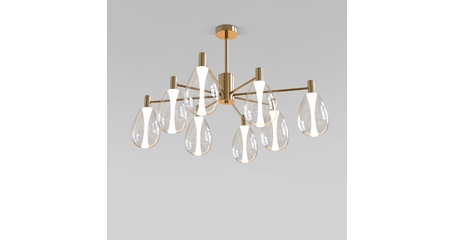 Люстра на штанге Eurosvet Magma 60175/8 латунь Smart a069323