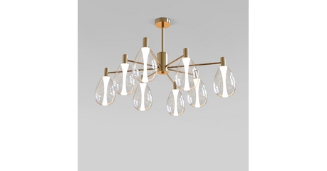 Люстра на штанге Eurosvet Magma 60175/8 латунь Smart a069323