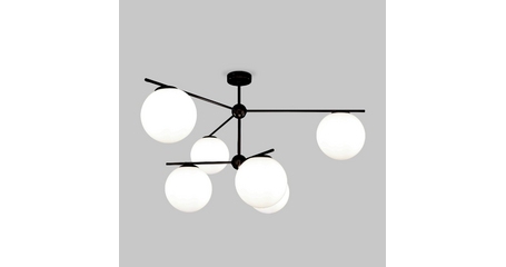 Люстра на штанге Eurosvet Marbella 60147/6 черный Smart a063852