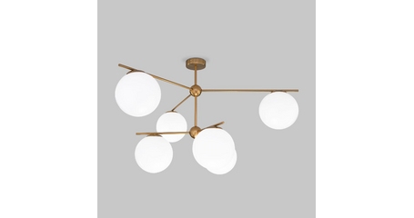 Люстра на штанге Eurosvet Marbella 60147/6 латунь Smart a063851
