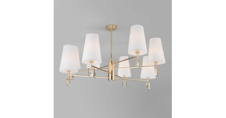 Люстра на штанге Eurosvet Milazzo 60137/8 золото a060129