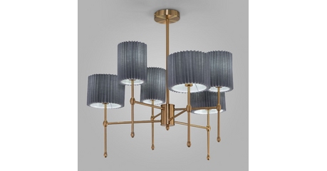 Люстра на штанге Eurosvet Notturno 60162/6 латунь Smart a065665