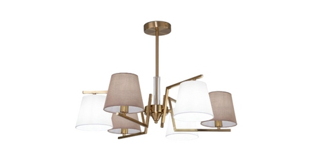 Люстра на штанге Eurosvet Ozark 60149/6 латунь Smart a064975