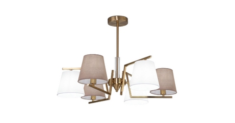 Люстра на штанге Eurosvet Ozark 60149/6 латунь Smart a064975