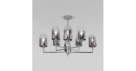 Люстра на штанге Eurosvet Pluto 60156/8 хром a065044