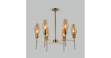 Люстра на штанге Eurosvet Prism 60143/6 латунь a061936