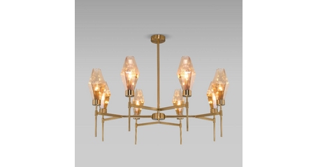 Люстра на штанге Eurosvet Prism 60143/8 латунь a061937