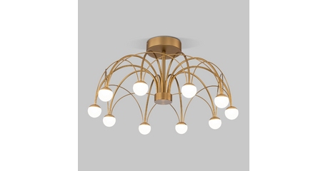 Люстра на штанге Eurosvet Ragno 90031/10 LED золото a069303