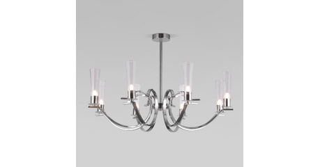 Люстра на штанге Eurosvet Rosher 60141/8 хром a060336