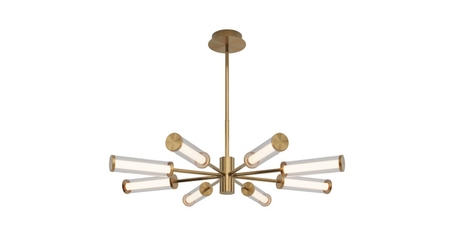 Люстра на штанге Eurosvet Stark 50386 LED латунь a067957