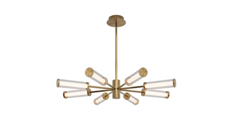Люстра на штанге Eurosvet Stark 50386 LED латунь a067957