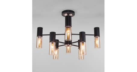 Люстра на штанге Eurosvet Tesoro 70125/8 черный Smart a053246