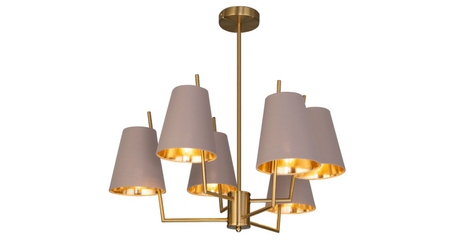 Люстра на штанге Eurosvet Topanga 60173/6 латунь Smart a069017