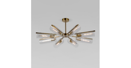 Люстра на штанге Eurosvet Trompeta 70144/8 латунь a060898