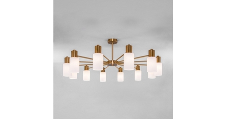 Люстра на штанге Eurosvet Vegga 70160/12 латунь Smart a057111