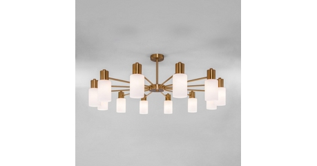 Люстра на штанге Eurosvet Vegga 70160/12 латунь Smart a057111