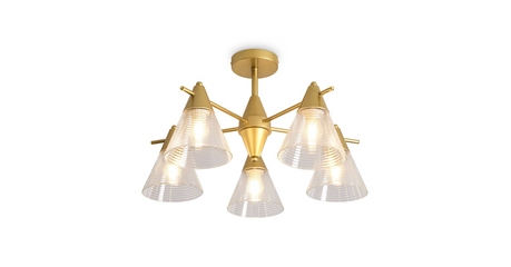 Люстра на штанге Freya Blissa FR5588CL-05BZ