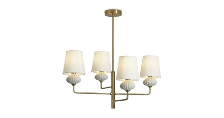 Люстра на штанге Freya Ceramics FR2029PL-04BS